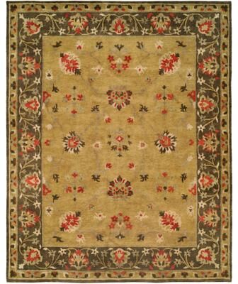 KALATY Traditional Multi-Colored Hand-Knotted Wool Area Rug