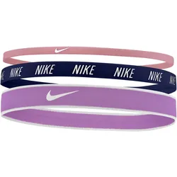3er Pack NIKE Haarbänder Mixed Width 645 - red stardust/purple ink/white