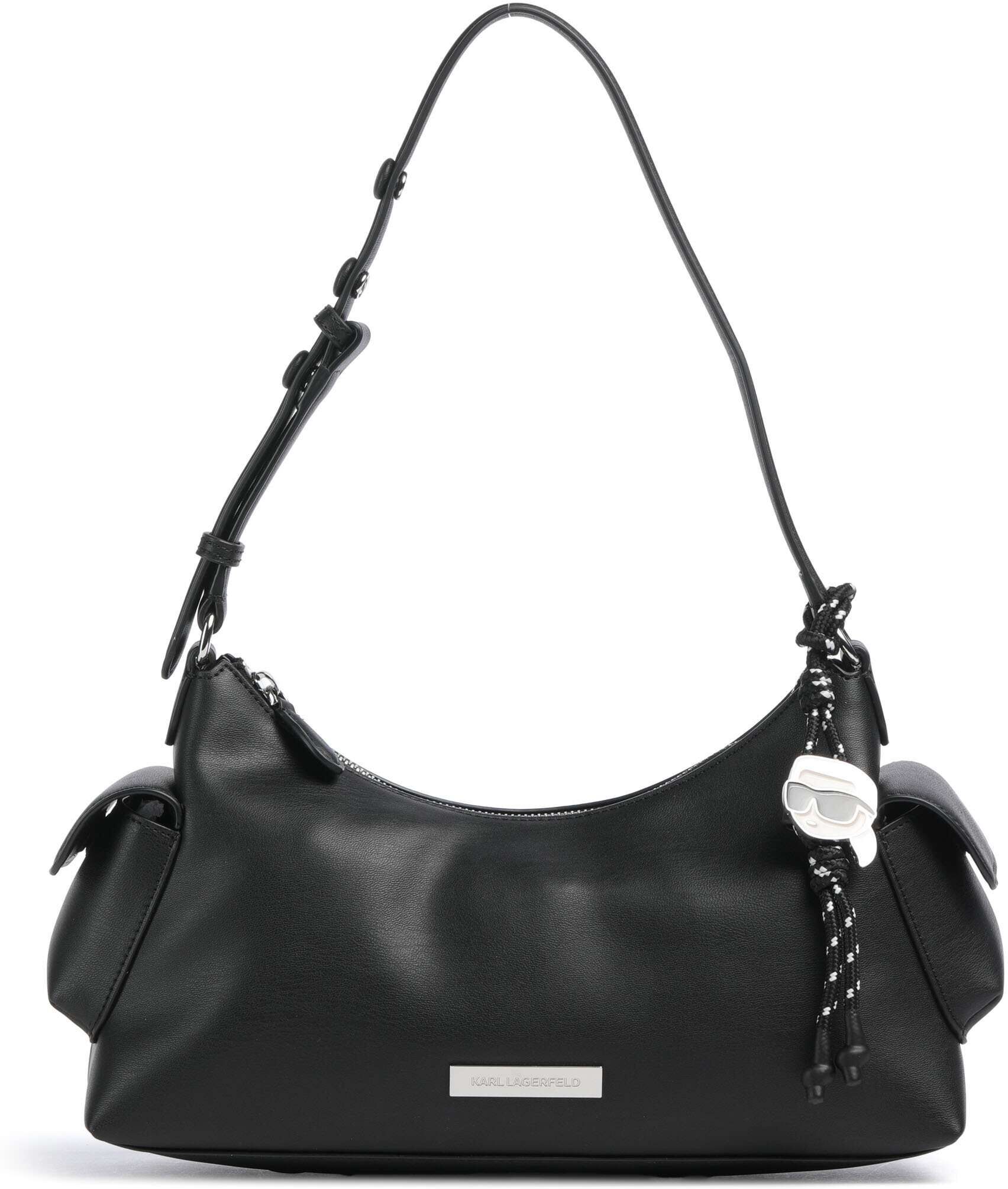 Karl Lagerfeld Ikon Schultertasche, schwarz