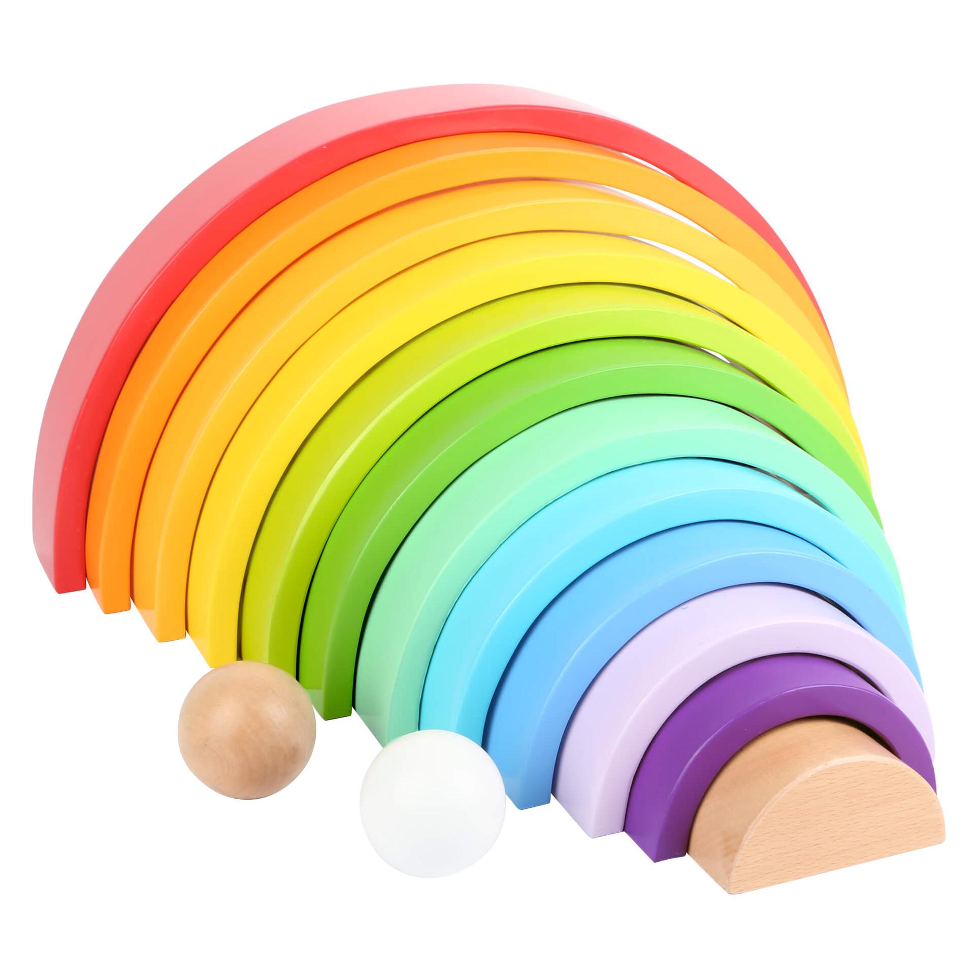 small foot Holzbausteine Regenbogen XL (4020972114129)