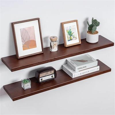 No "Natural Wood Floating Shelves for Wall 36 Inch - 8""D x 36""W x 1.2""H"