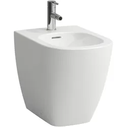 LAUFEN LUA Standbidet, mit Überlauf, 1 Hahnloch, 360x520mm, Eckventile innenliegend, H8320810003021, Farbe: Weiß