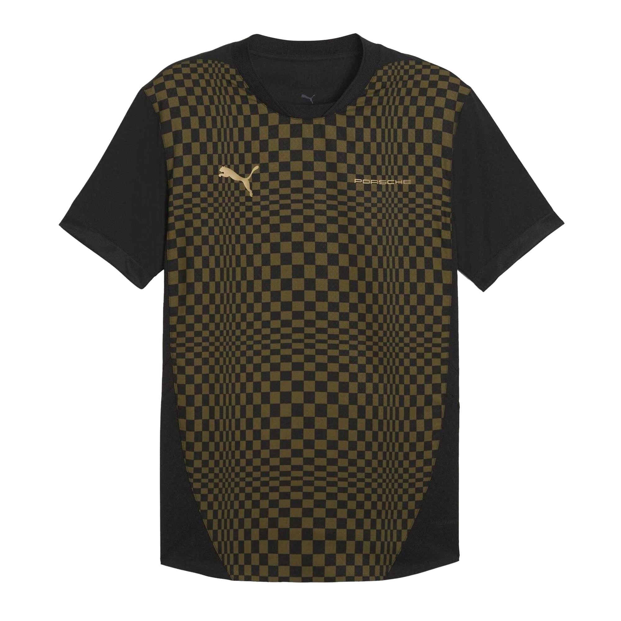 Puma Heren Porsche Spirit dambord T-shirt (Olijf)