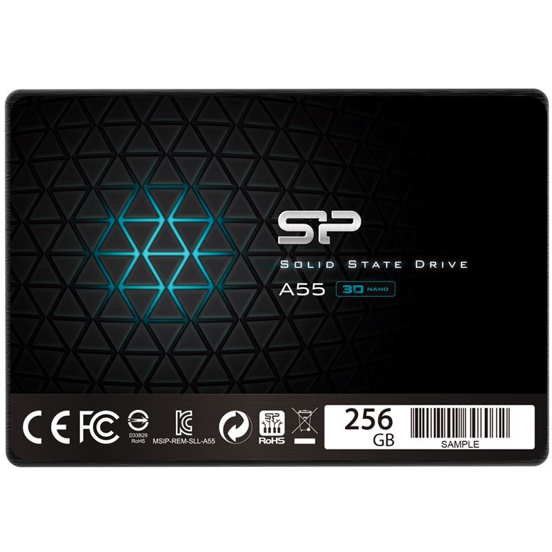 256GB Silicon Power Ace A55 2.5" (6.4cm) SATA 6Gb/s 3D-NAND TLC (SP256GBSS3A55S25)