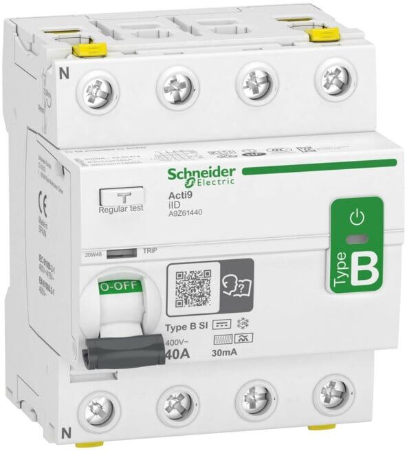 Schneider Electric Interrupteur différentiel 4P 40A 30mA A9Z61440 (A9Z61440)