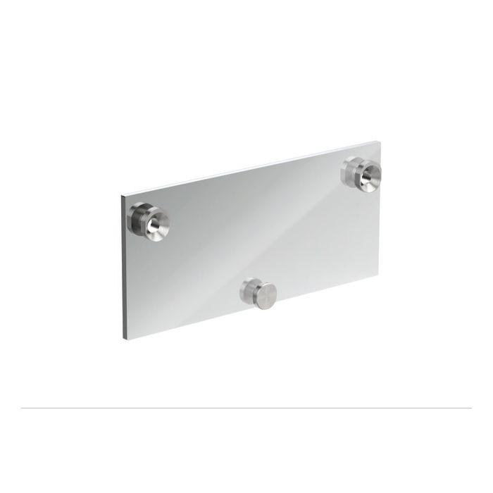 Hewi Montageplatte 950.51.014XA 240x105x15,6mm, rechteckig, Edelstahl matt geschliffen
