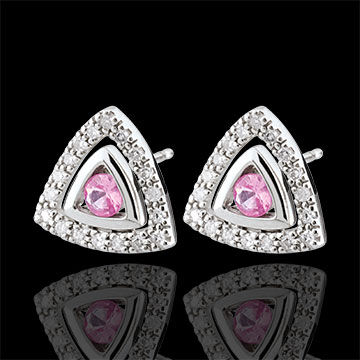 Edenly Ohrstecker Salma - Rosa Saphir