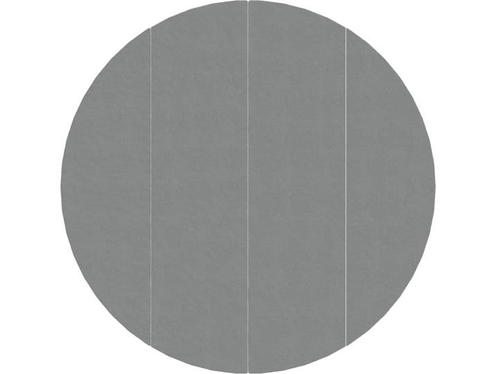 vidaXL Pool-Bodentuch Hellgrau Ø500 cm Polyester Geotextil