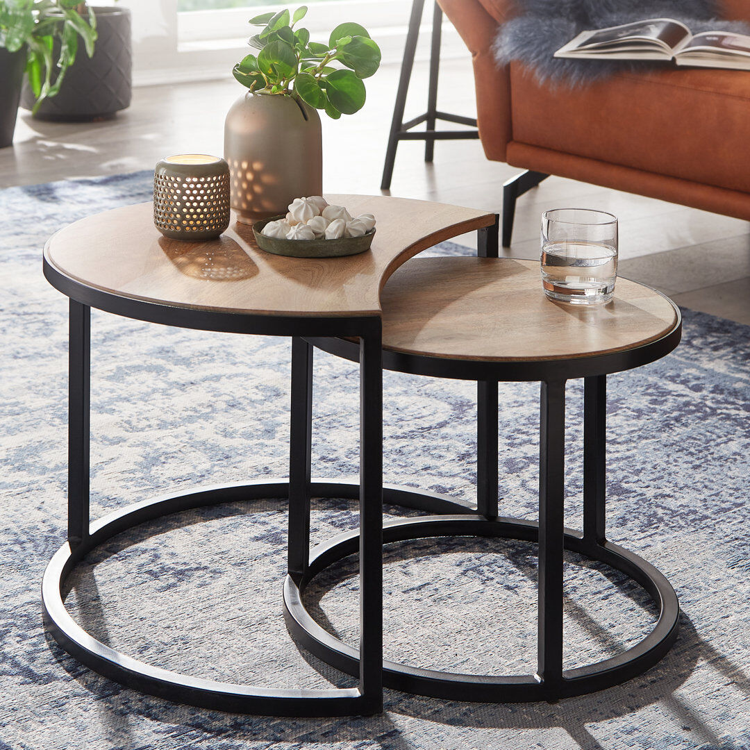 Rio Pruden Frame Coffee Table Beige 41cm H X 41cm W X 60cm D