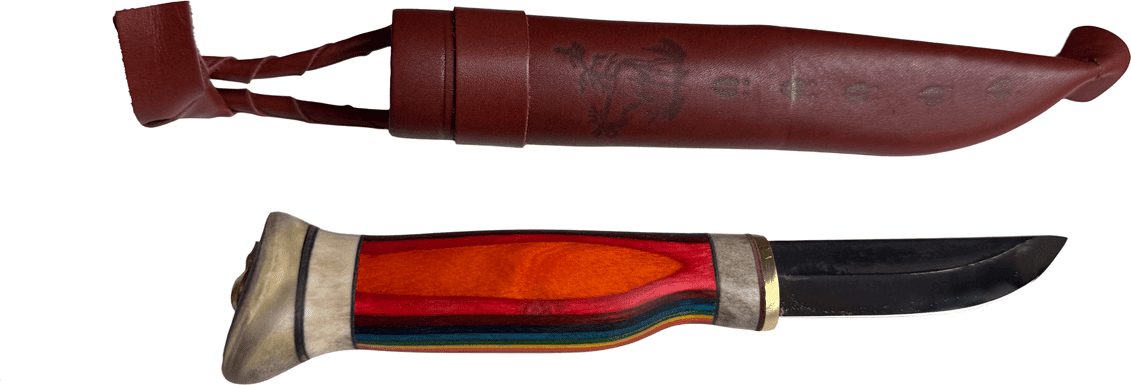 Wood Jewel Northern Lights Knife