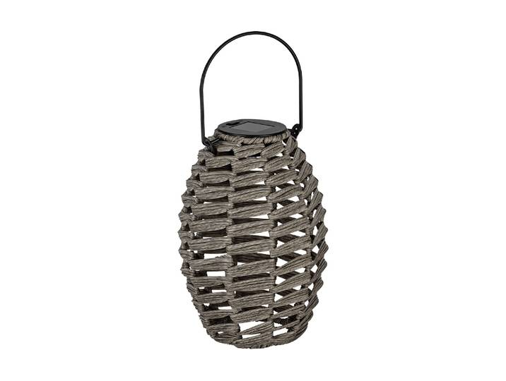 Laterne EGLO EGLO Leuchten Solar Laterne Kunststoff Grau , schwarz, H:205cm Ø:16cm, Metall, Mobilleuchten, Laterne