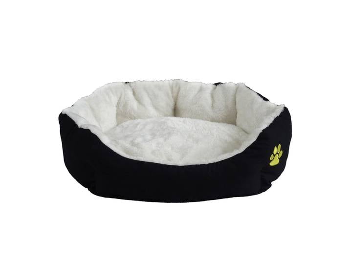 Hundebett PFÖTCHEN XXL schwarz