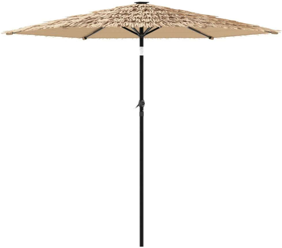 DEvidaxl Beach Parasol Brown, white and pink 226cm H x 268cm W x 268cm D