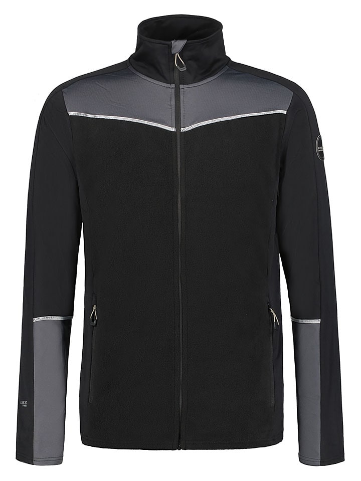 Icepeak Fleecejacke "Falkner" in Schwarz/ Grau - XXL