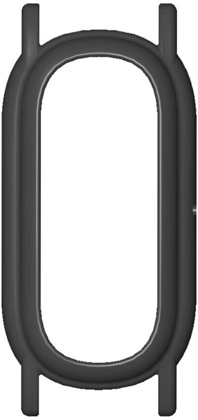INF Connector-Case kompatibel mit Fitbit Air 12mm Armband   PC-Material für sicheren Sitz Schwarz