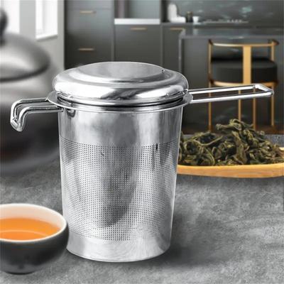 USA Free Shipping Shop Premium Stainless Steel Tea Strainer With Lid & Folding Handle For Loose Leaf Tea Premium Stainless Steel Tea Strainer With Lid & Folding Handle For Loose Leaf Tea