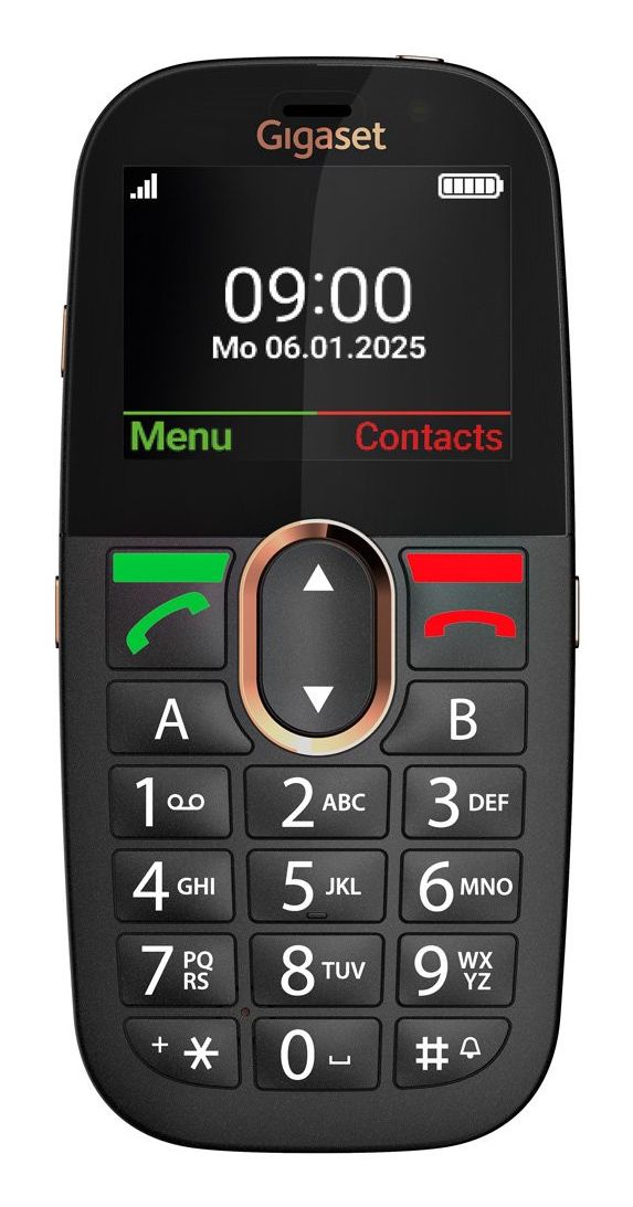 Gigaset GL695 4G Smartphone 5,87 cm (2.31 Zoll) 2 MP Single SIM (Schwarz)