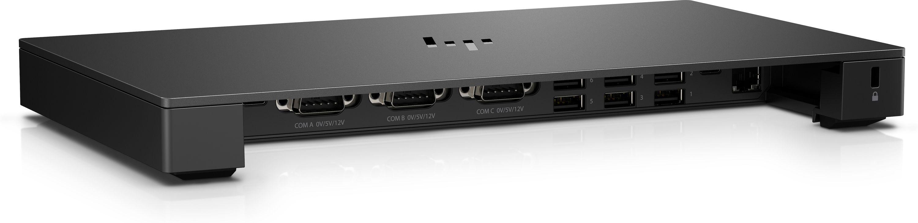 HP Engage One Retail Advanced E/A-Anschlussbasis, Schwarz, 284 mm, 162 mm, 292 mm, 600 g