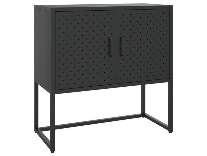 furnicato Sideboard Schwarz 75x35x75 cm Stahl (1 St)