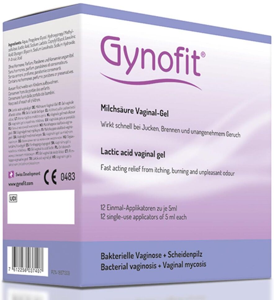 Gynofit Vaginal-Gel mit Milchsäure 12X5ml