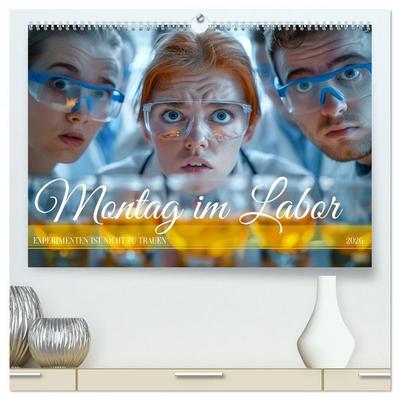 Montag im Labor (hochwertiger Premium Wandkalender 2026 DIN A2 quer), Kunstdruck in Hochglanz