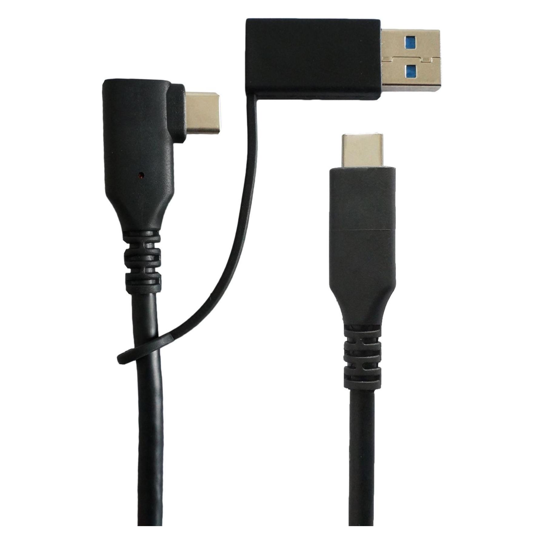 MicroConnect USB3.0, C Male angled And A (1 m, USB 3.2 Gen 1) (USB3.1CC1MDE-N)