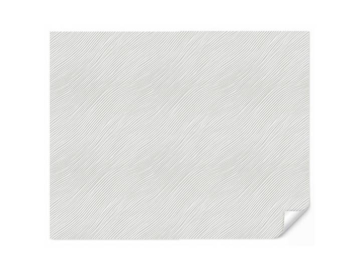 OnlyWow Tapete - Wellen - Rippen - Weiß - 260x220 cm, Papier, Rechteckig, 260x220 cm, Tapeten & Wandverkleidungen, Vliestapeten