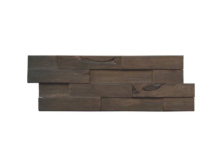 Wandverkleidung Driftwood, Dunkelbraun, Holz, Kautschukholz, Holz, 20x2x56 cm, Tapeten & Wandverkleidungen, Wandverkleidung