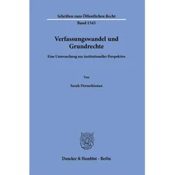 Verfassungswandel und Grundrechte, Fachbücher von Sarah Dersarkissian