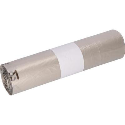 DEISS Mittlere Belastung Abfallsäcke 120 L Recycled Keine Transparent LDPE (Polyethylen niedriger Dichte) 25 Stück