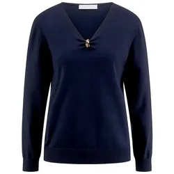 V-Pullover St. Emile blau, 38