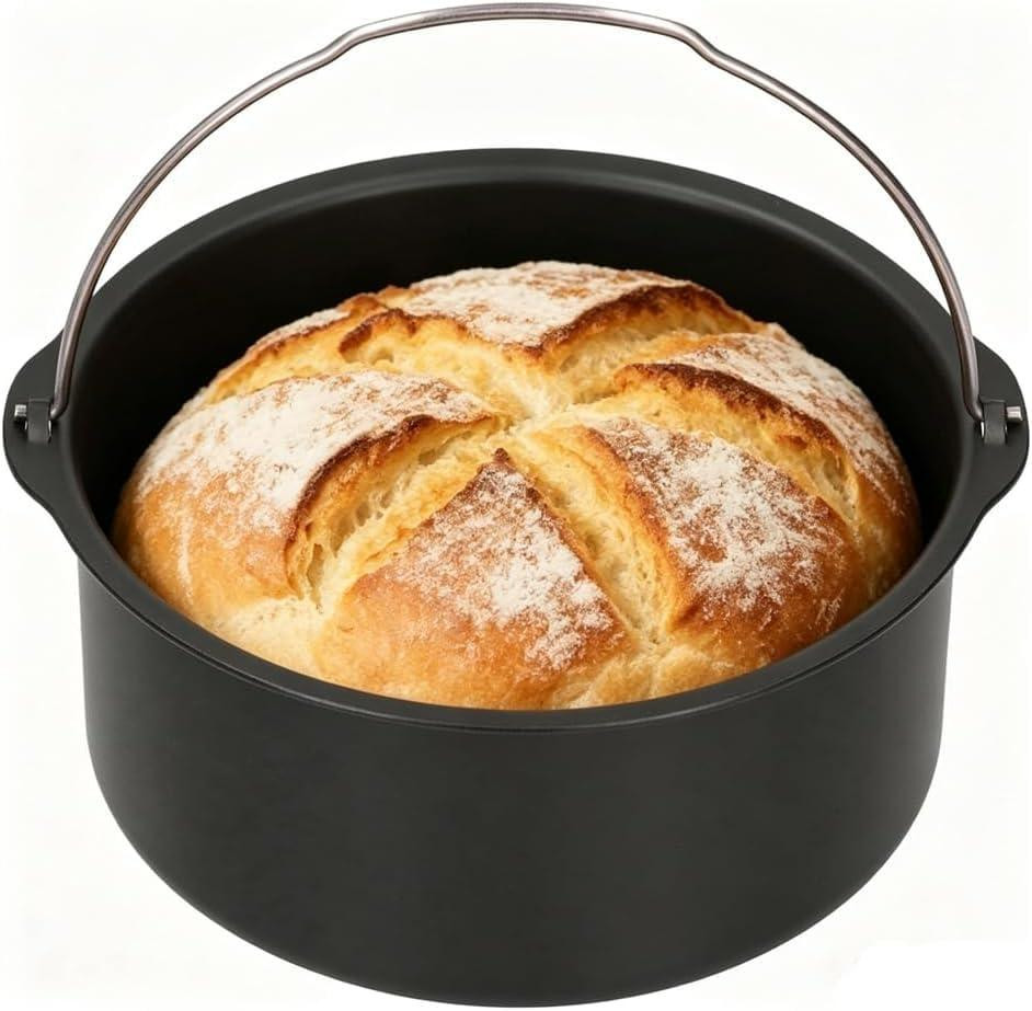 Dripio Ronde bakvorm voor heteluchtfriteuse, 7 inch, koolstofstaal met antiaanbaklaag