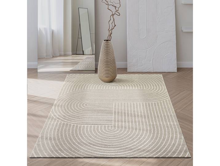 Teppich THE CARPET Santo Plus , beige, B:80cm H:5mm L:150cm, Polypropylen, Teppiche, Teppich, Plus moderner robuster In und Outdoor Teppich