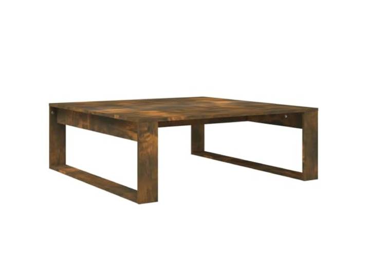 HKLGBVCR Couchtisch, rauchfarbene Eiche, 100 x 100 x 35 cm, Verbundholz