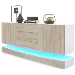 SIDEBOARD City Fronten in Eiche sägerau