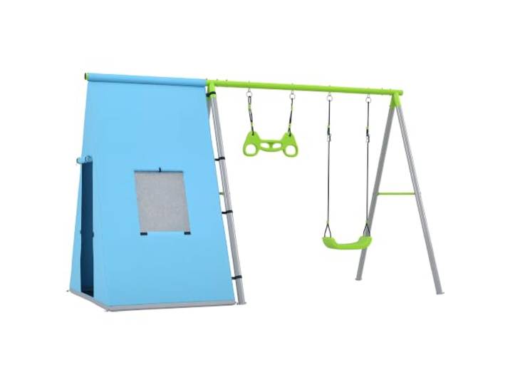 AIYAPLAY Outdoor Schaukelgestell 3-in-1 Kinderschaukel 283x180x182 cm