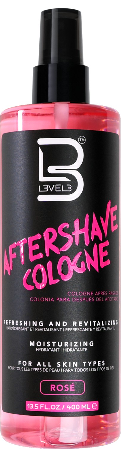 L3VEL3 Aftershave Cologne Rose 400 ml LV30014