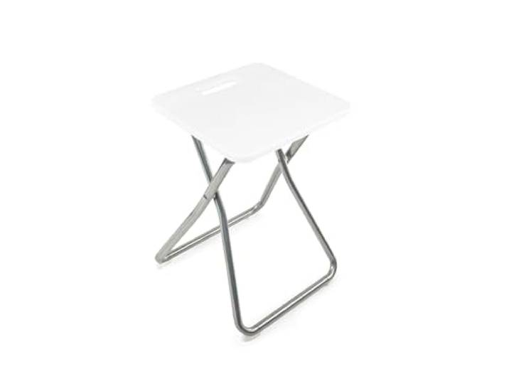 IKEA GUNDE Tabouret pliant - Charge maximale : 100 kg - Léger et stable - Blanc