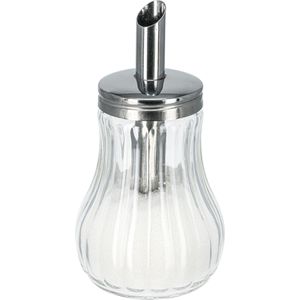 Tescoma Zuckerstreuer Classic, Dosierer mit Ausgießrohr, für Kristallzucker, aus Glas mit Edelstahldeckel, 250 ml