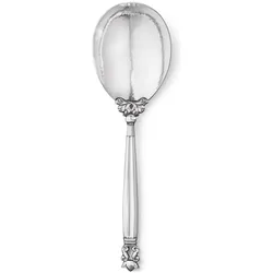 Georg Jensen Acorn Servierlöffel, Servierbesteck, Silber