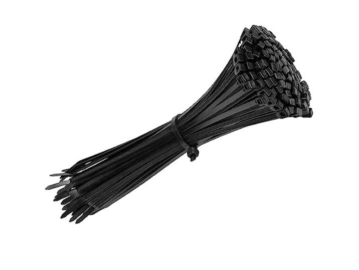 Polyamide kabelbinders, tie rips, zwarte kabelbinders, breedte 3,6 mm (300x3,6 mm- 100 stuks)