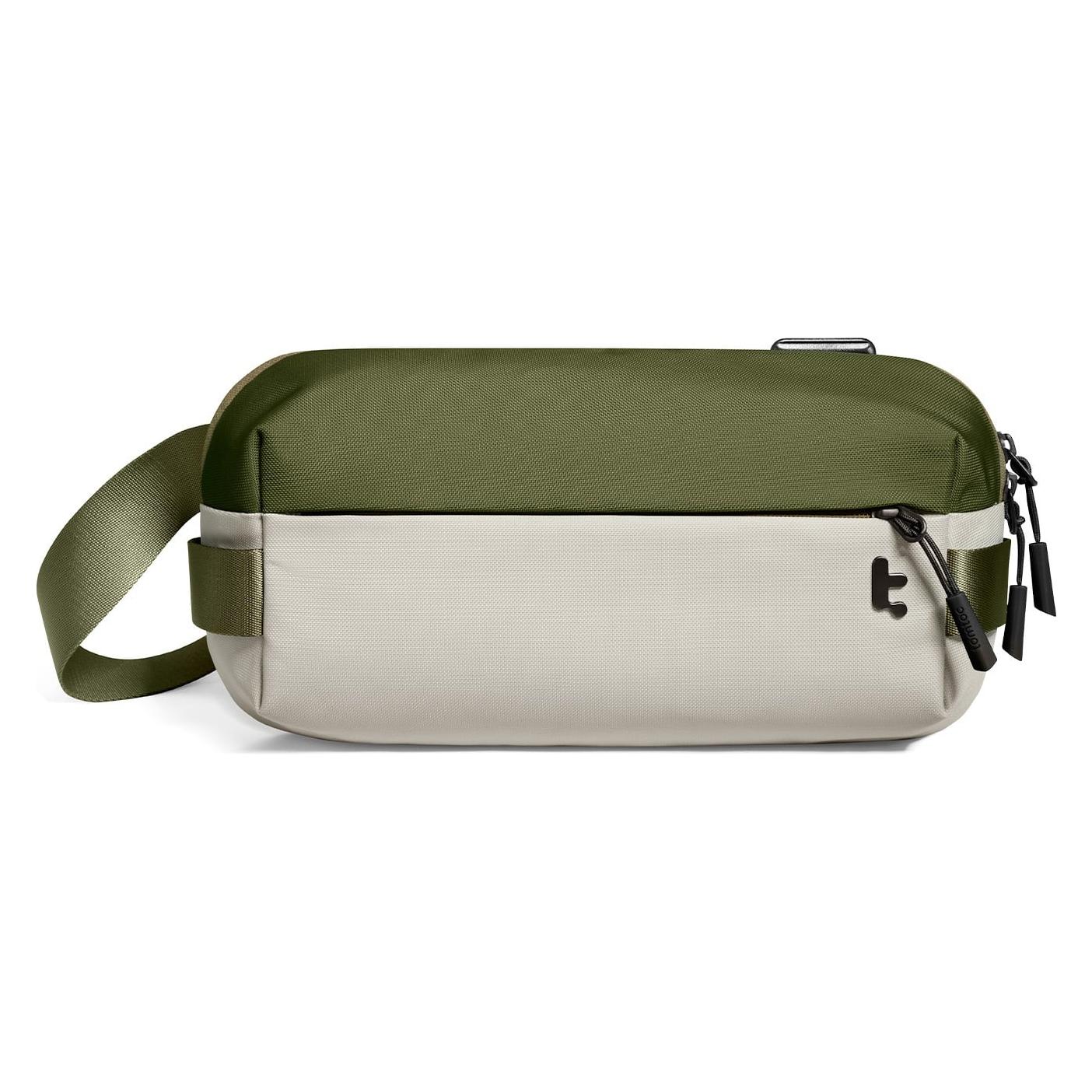 tomtoc - Explorer Sling Bag (H02-A04T02) - with Minimalist EDC Design, 4.5l, size S - Olive Green (4.50 l) (T21S1T1)
