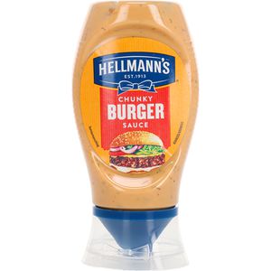 Hellmanns Burgersauce Chunky Burger, in der Dosierflasche, 250 ml