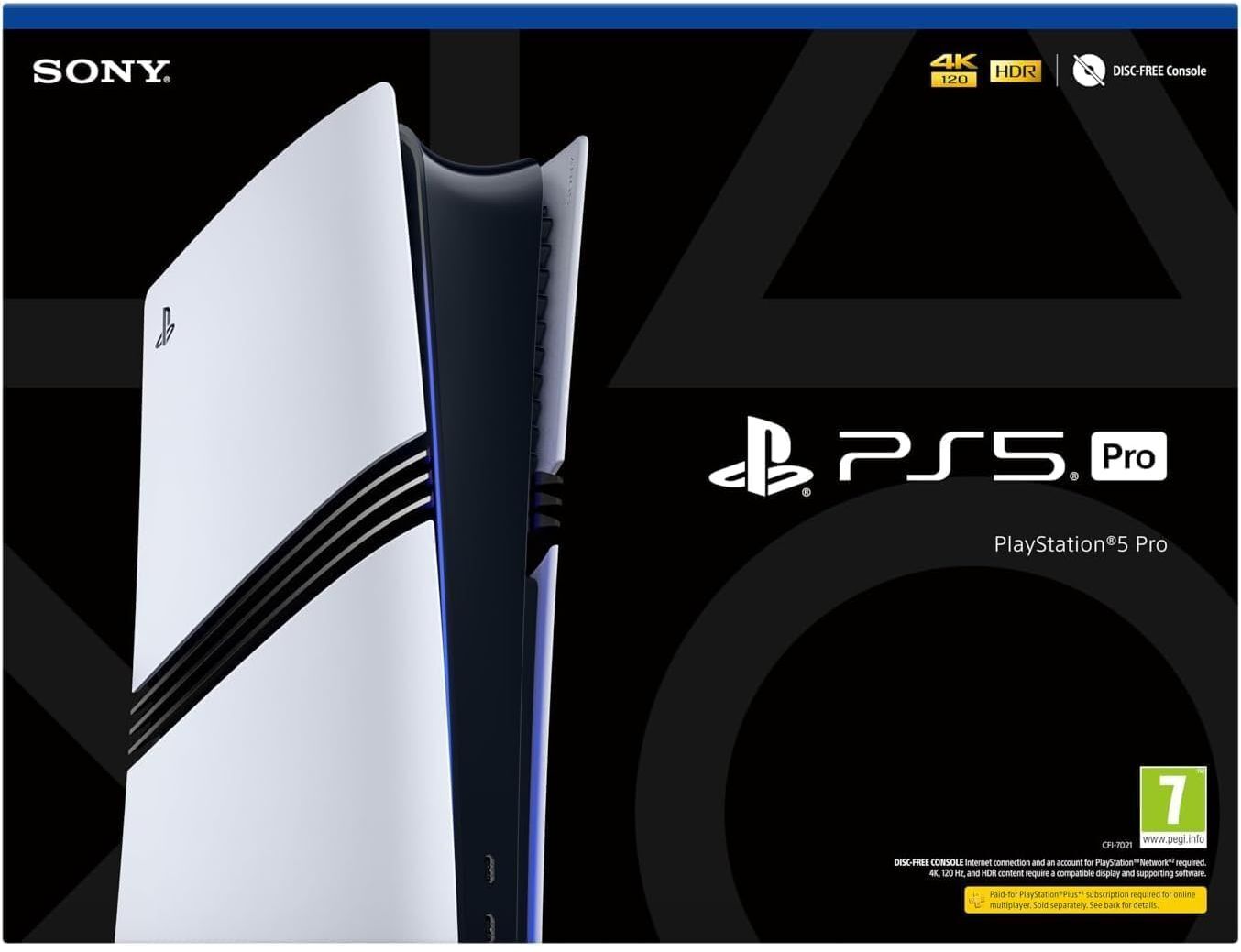 Sony PlayStation 5 Pro Console 2TB SSD – PS5 Pro, 4K 120Hz & 8K Gaming, Ray Tracing, Wi-Fi 7