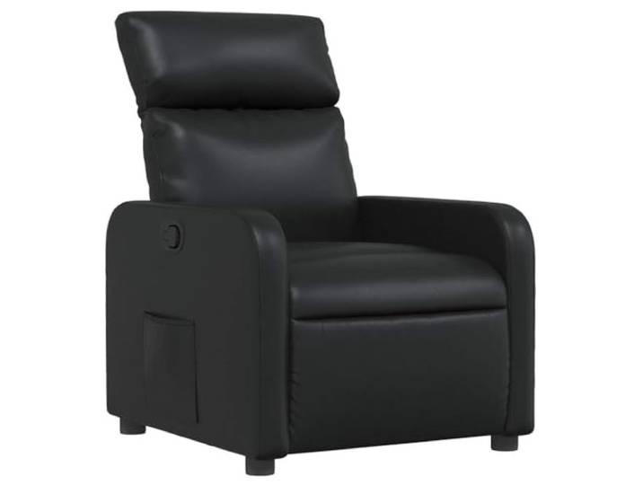 Heofavd Relaxsessel Manuell Verstellbar Kunstleder Schwarz TV Sessel