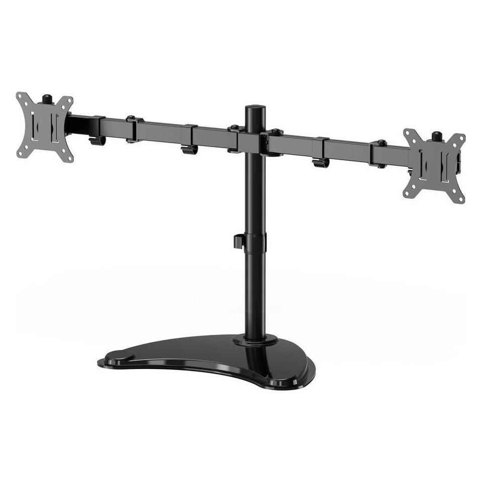 Gembird Dual Monitor Desk stehen 13 "-32" schwarz (Tisch, 32", 16 kg) (MS-D2ST-02)
