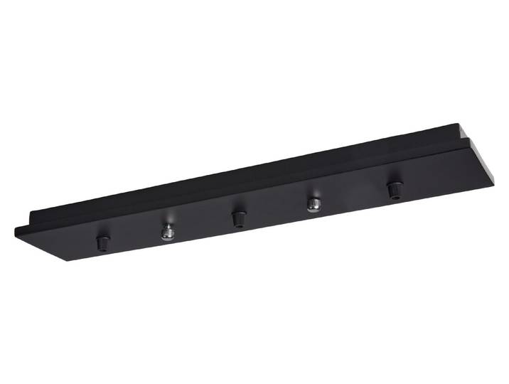 Decken Baldachin für 3 Kabel schwarz