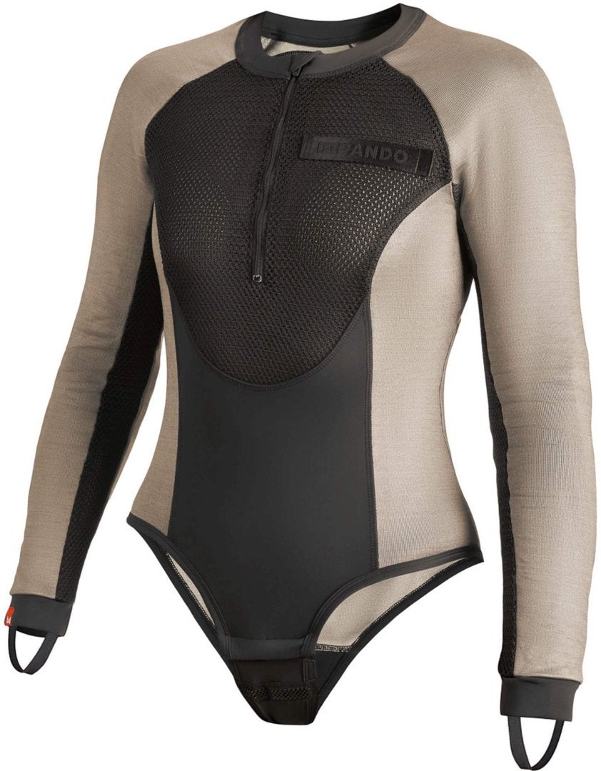 Pando Moto Bia Mesh Damen Langarm Protektorenshirt BIA-GREY-S