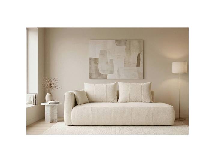 Mid.you Récamiere Hevia, Creme, Kunststoff, Füllung: Schaumstoff, 98x97x235 cm, Wohnzimmer, Sofas & Couches, Sofas, Recamieren