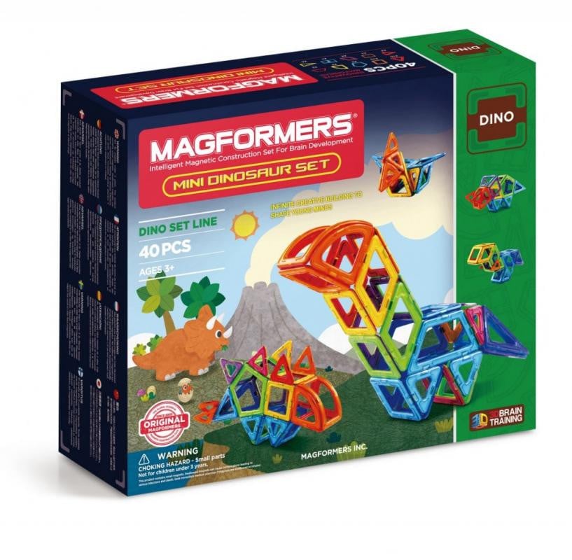 Magformers Mini Dinosaurus Set met 40 onderdelen